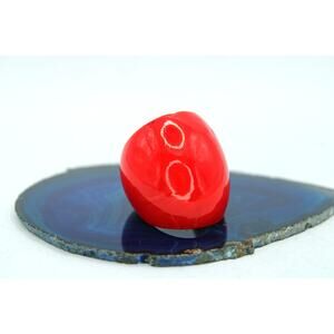 1970's Handblown Red Glass Ring